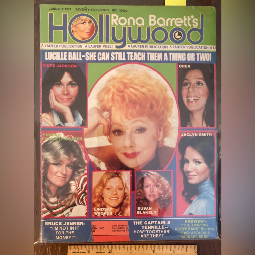 HOLLYWOOD MAGAZINE-Lucille Ball, Jan 1977